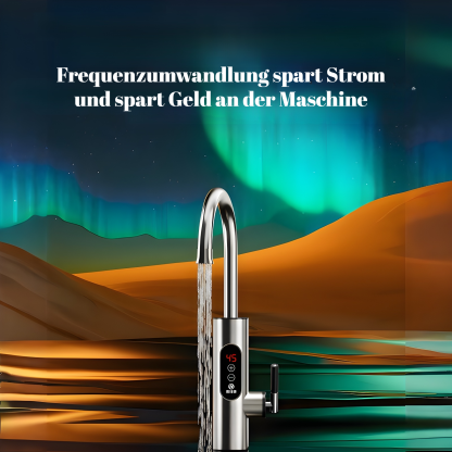 Frequenzgesteuerter, sofortiger Warmwasserhahn aus Edelstahl, konstante Temperaturregelung