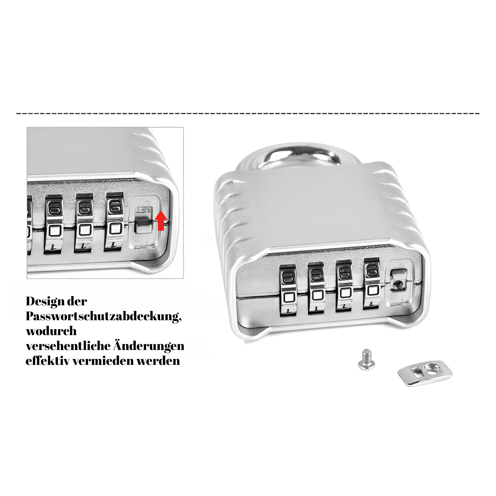 Großes regensicheres Zahlenschloss für Außentore, Lagerhallen und LKWs