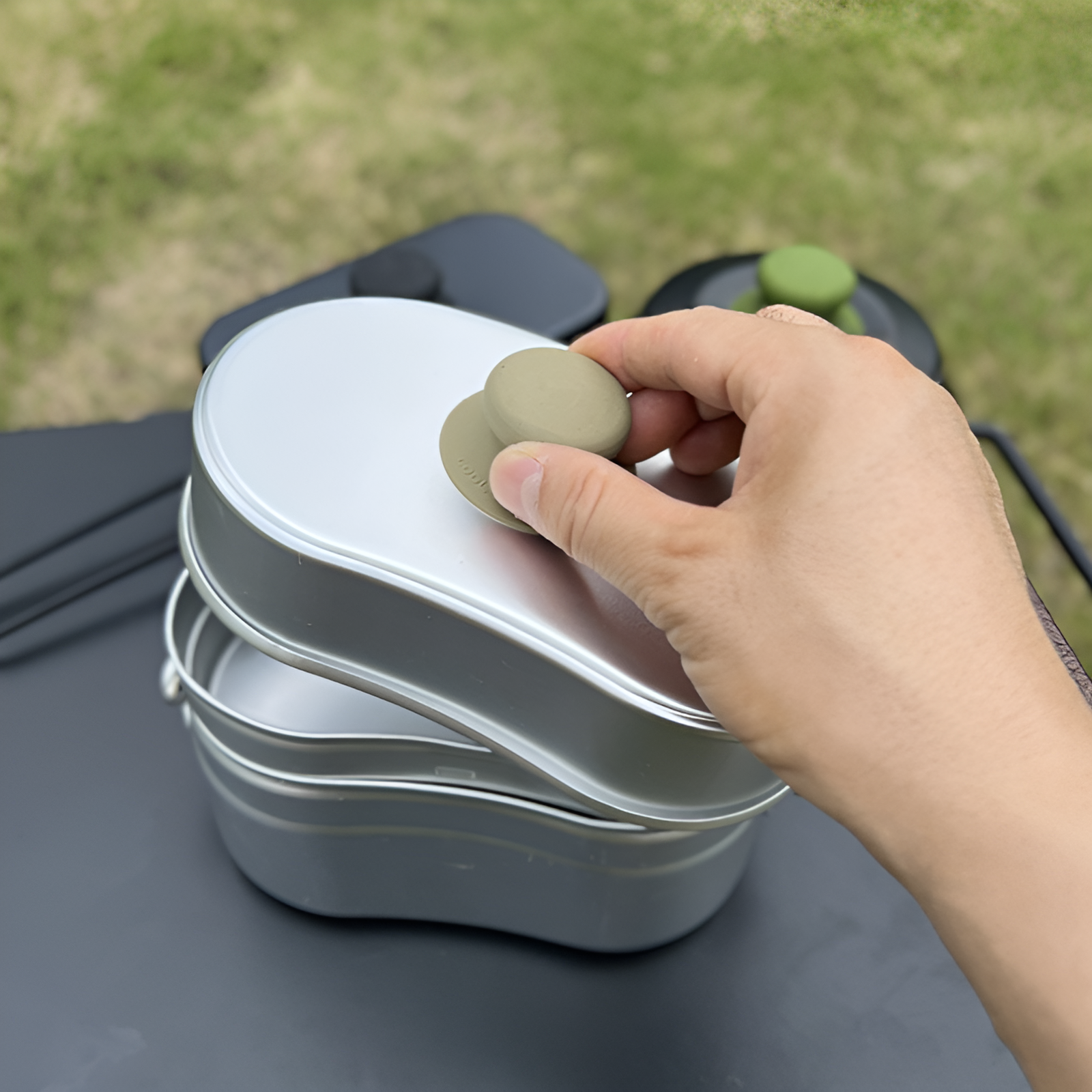 Multifunktionaler Topfdeckelgriff – Anti-Verbrühung, Silikon-Saugnapf, Handyhalter