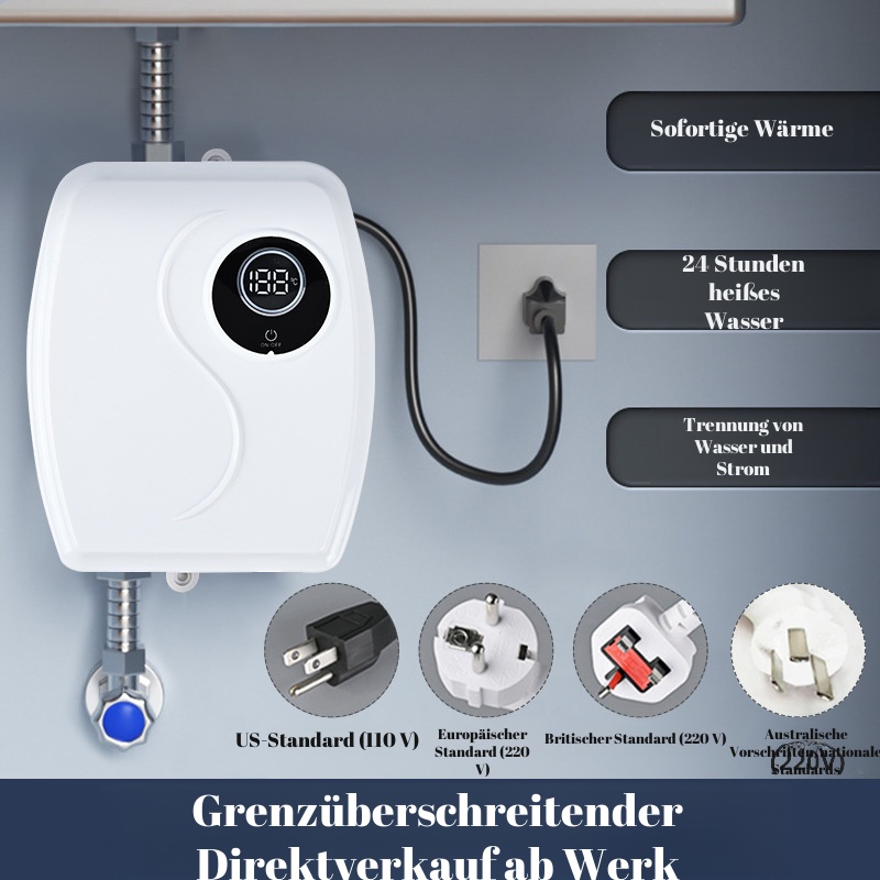 Elektrischer Durchlauferhitzer Küchen-Warmwasserbereiter Elektrischer Durchlauferhitzer