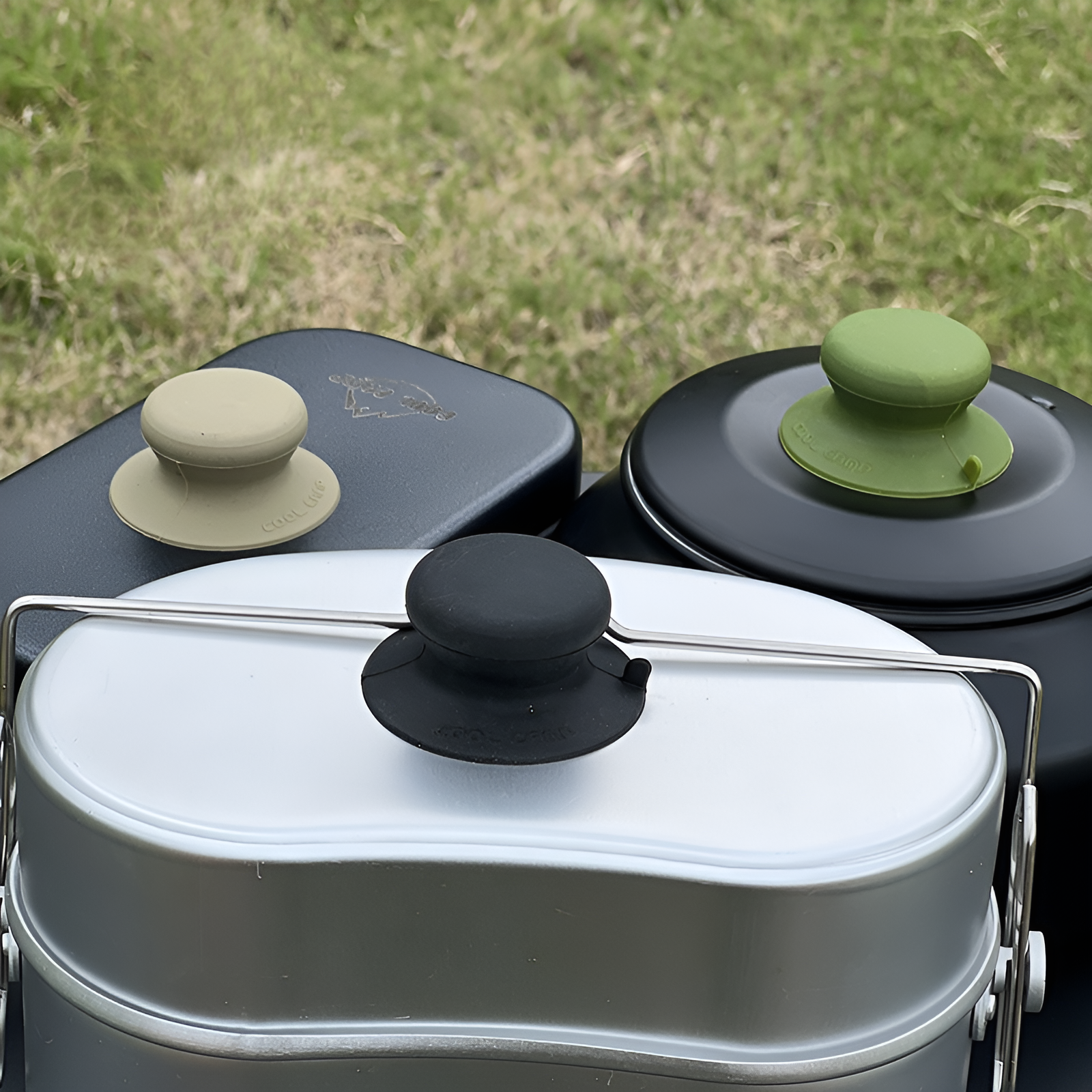 Multifunktionaler Topfdeckelgriff – Anti-Verbrühung, Silikon-Saugnapf, Handyhalter