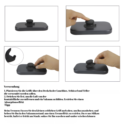 Multifunktionaler Topfdeckelgriff – Anti-Verbrühung, Silikon-Saugnapf, Handyhalter