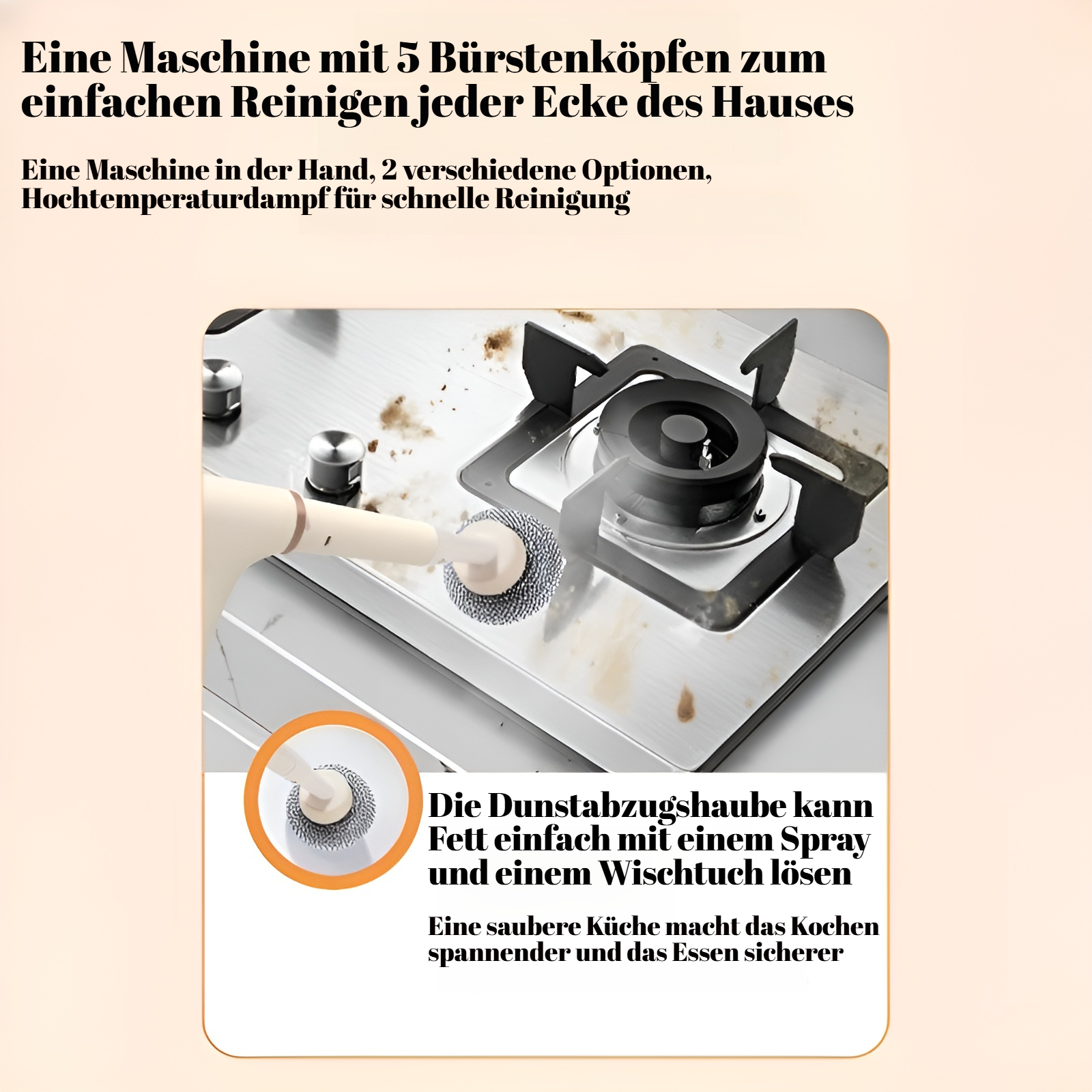 Hochtemperatur- und Hochdruckdampfreiniger