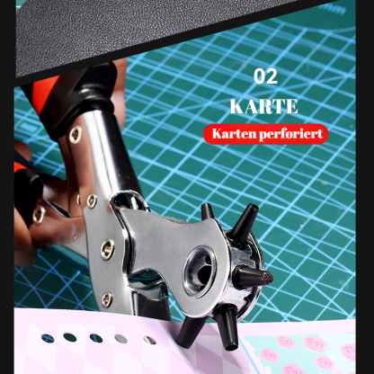 Gürtel-Lochzange im deutschen Design, arbeitssparend