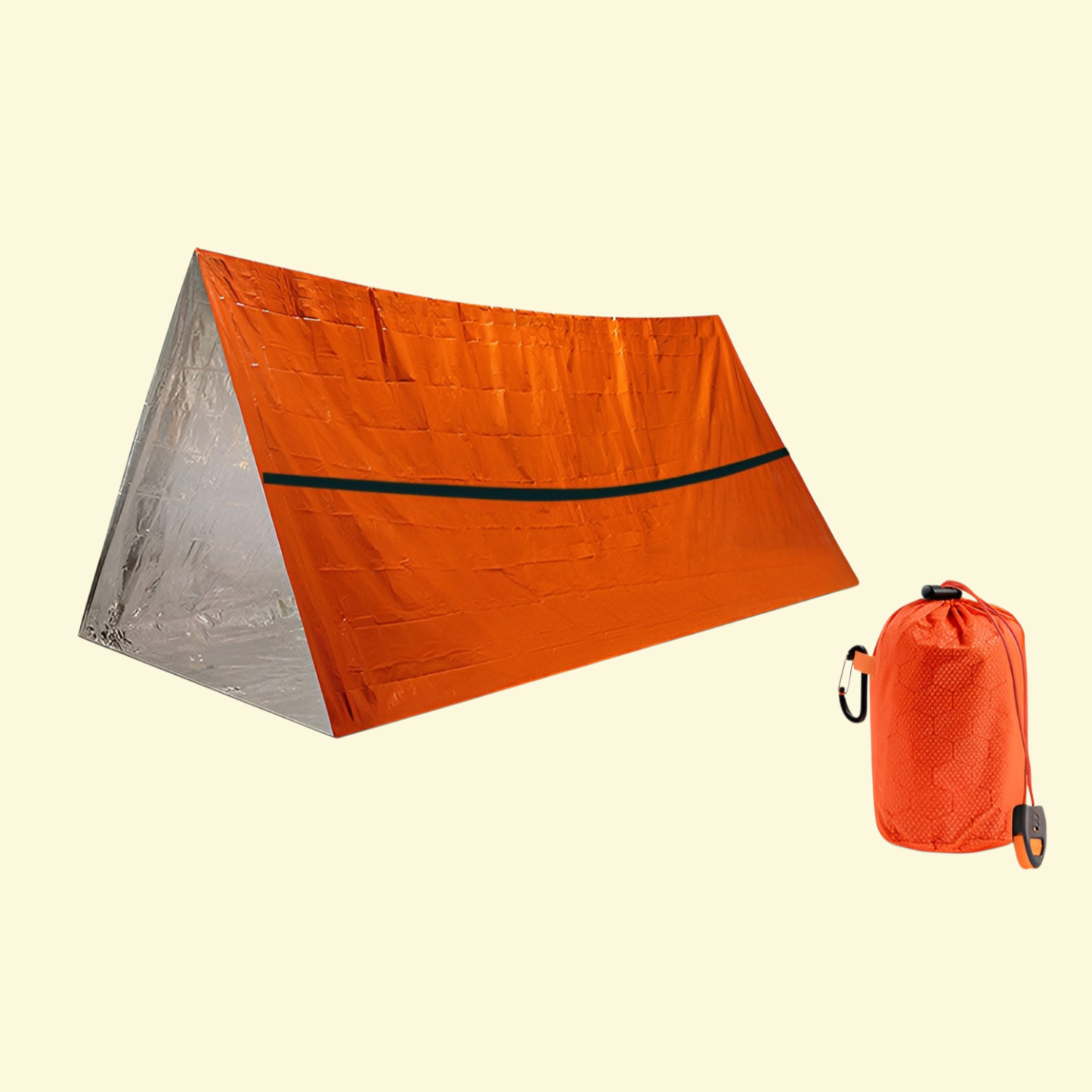 Isolierende Rettungsdecke gegen Kälte und Nässe