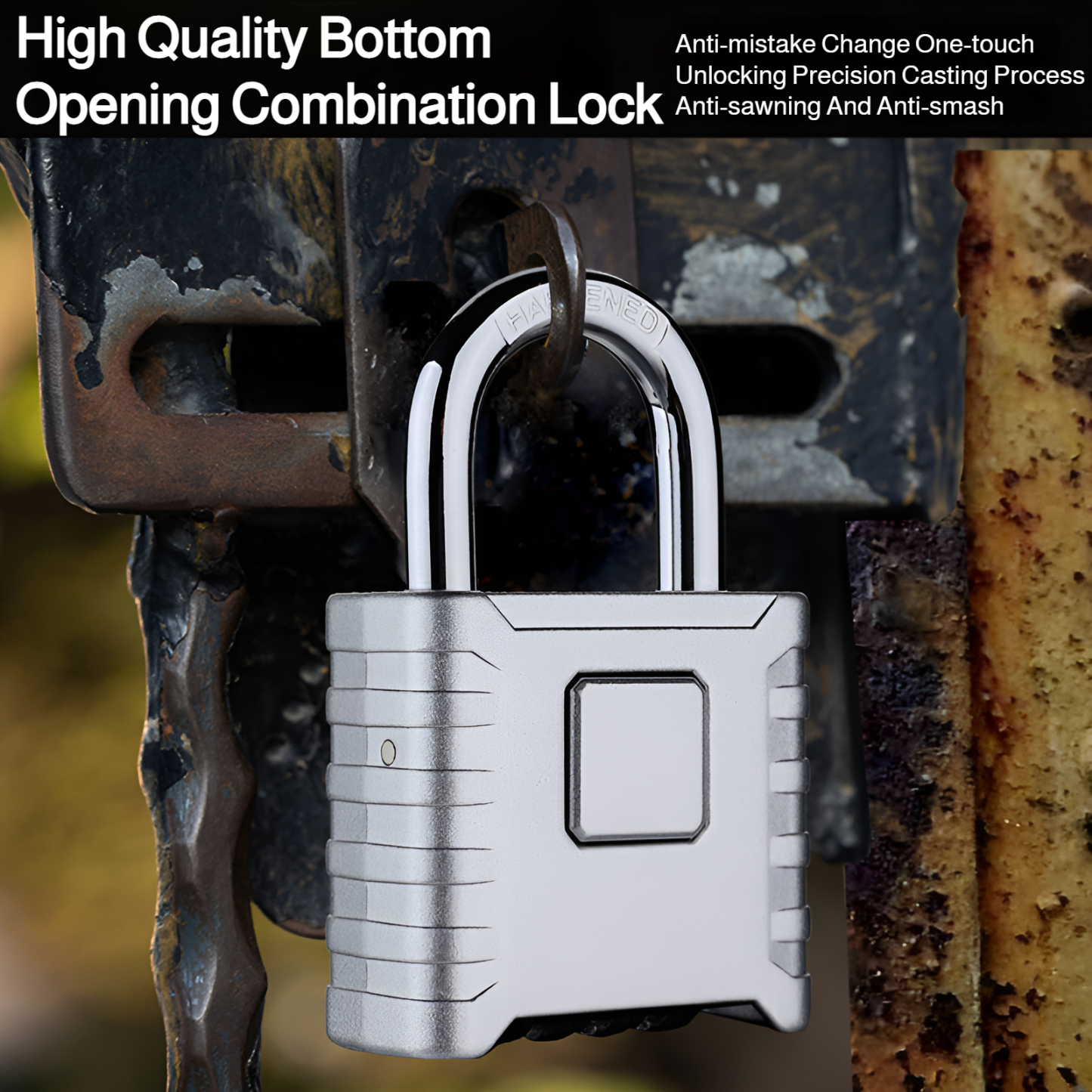 Großes regensicheres Zahlenschloss für Außentore, Lagerhallen und LKWs