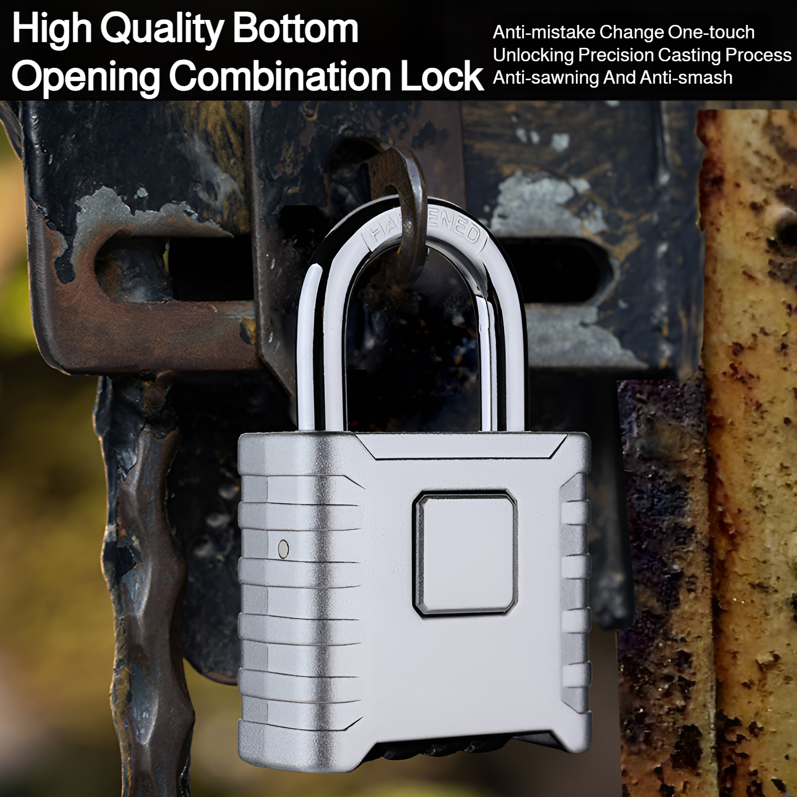 Großes regensicheres Zahlenschloss für Außentore, Lagerhallen und LKWs