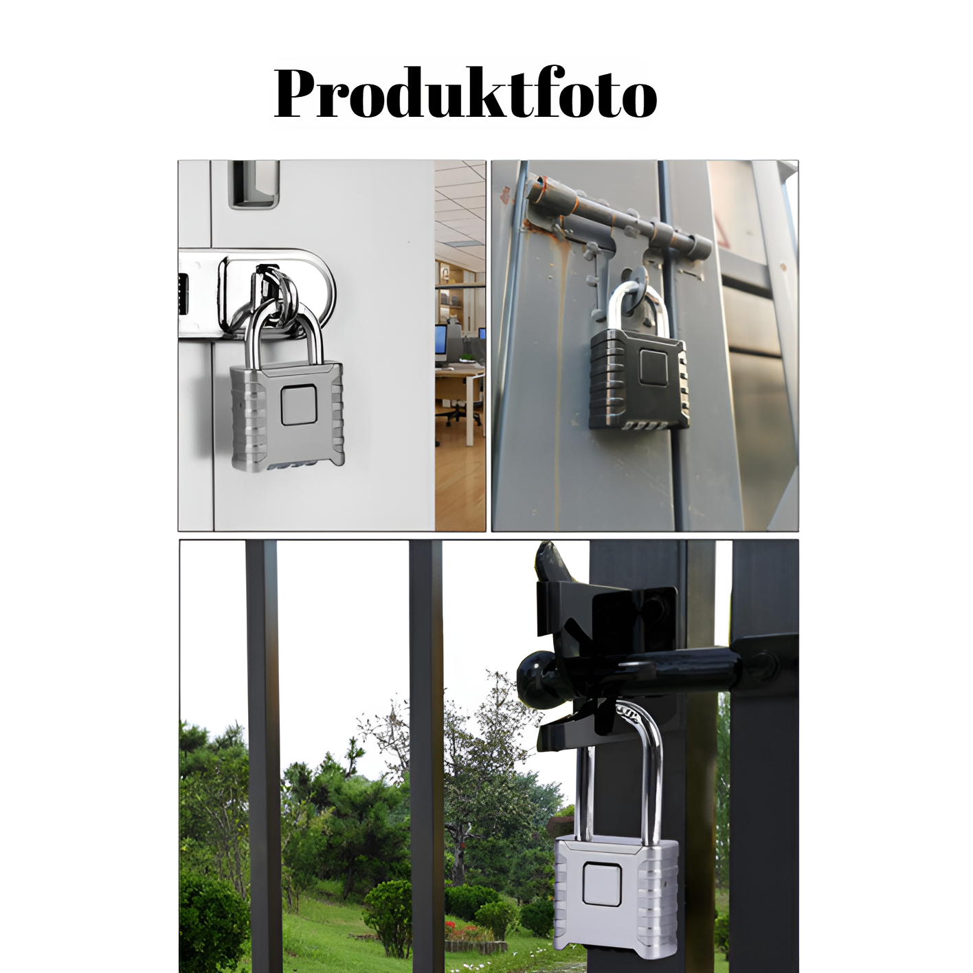 Großes regensicheres Zahlenschloss für Außentore, Lagerhallen und LKWs