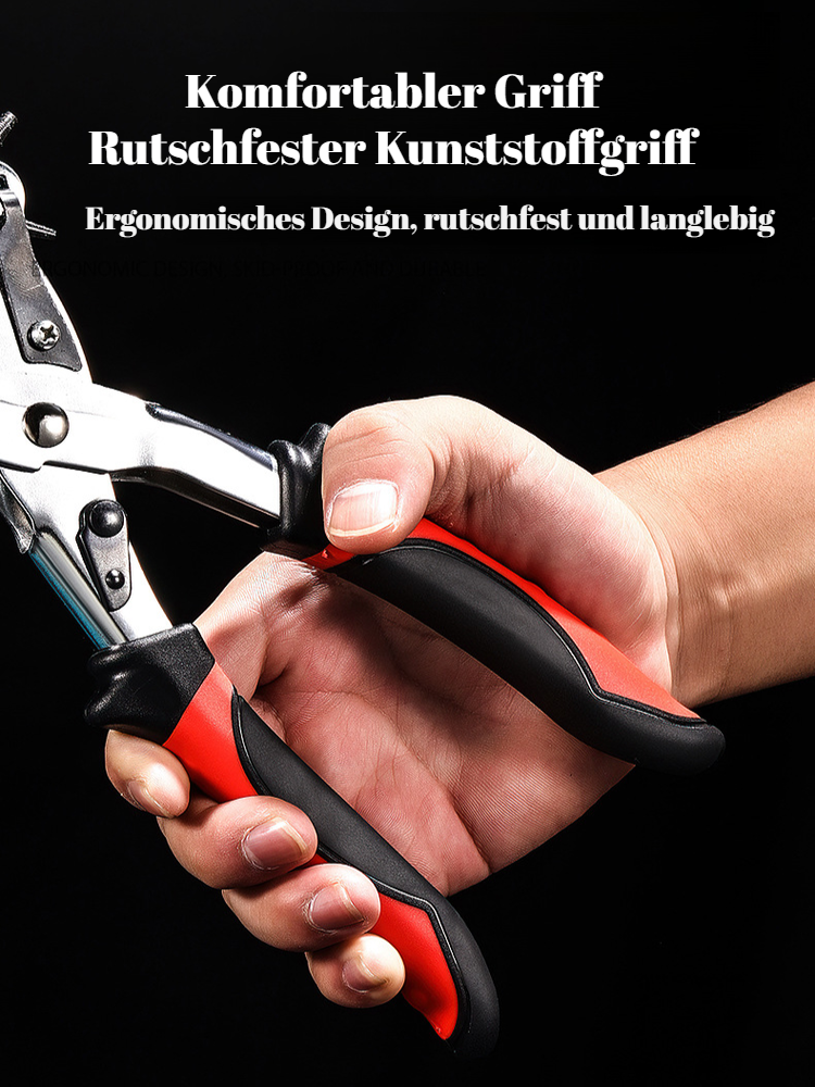 Gürtel-Lochzange im deutschen Design, arbeitssparend