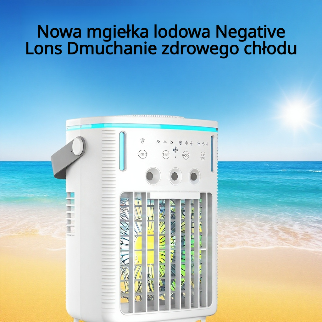 Mini chłodnica powietrza do domu z 1-litrowym zbiornikiem na wodę