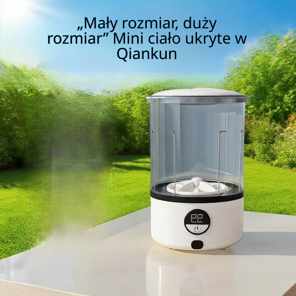 Cyfrowa przenośna pralka do bielizny, bezprzewodowa