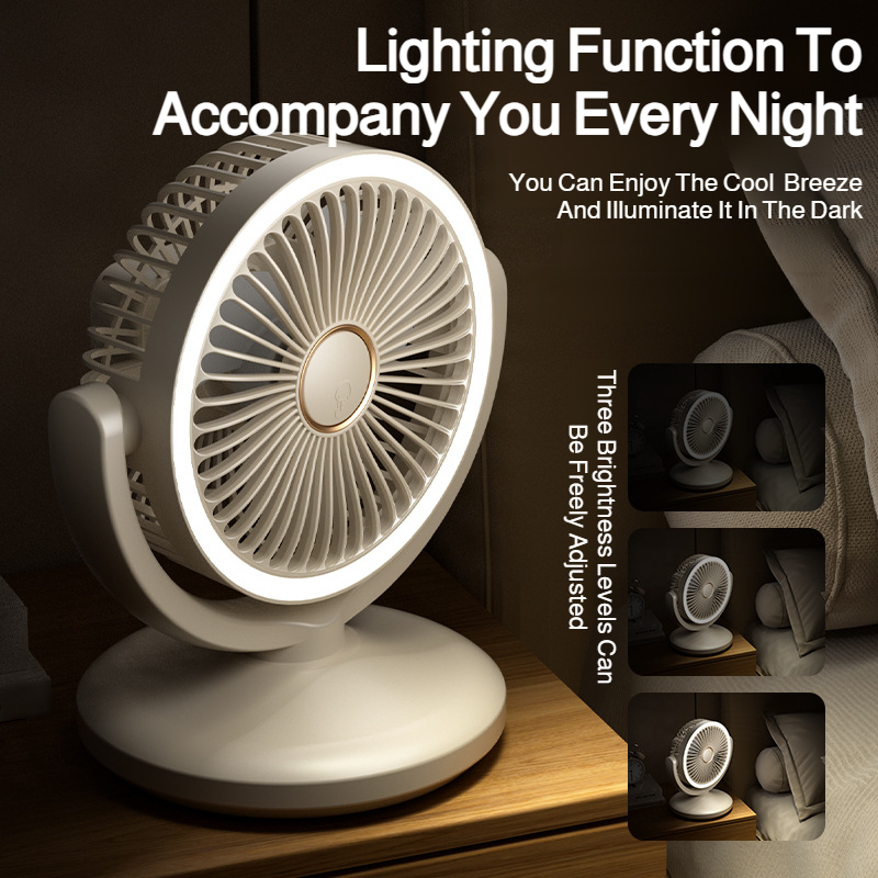 Desktop high wind USB rechargeable fan