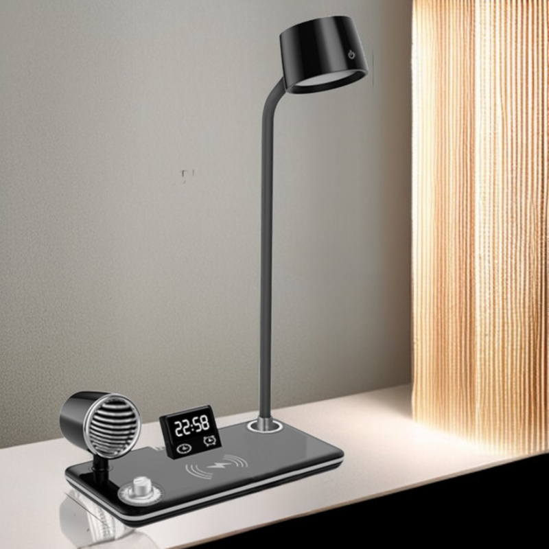 ThreeSpeed Adjustable Desk Lamp Wireless Charging Office MultiFunction
