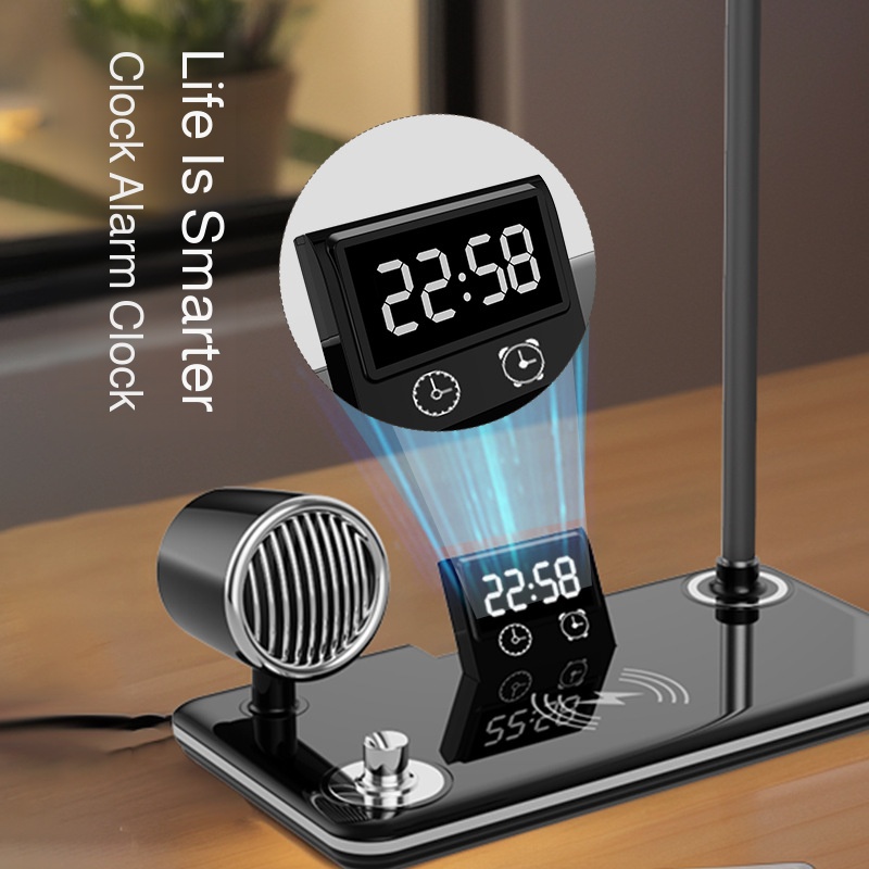 ThreeSpeed Adjustable Desk Lamp Wireless Charging Office MultiFunction