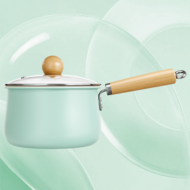 Household nonstick milk pot Ceramic doublesided nonstick highcolor cooking noodles pot