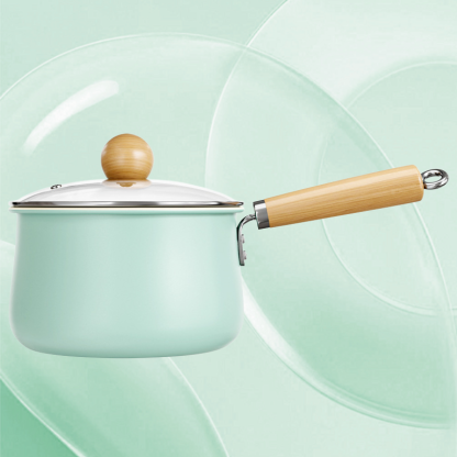 Household nonstick milk pot Ceramic doublesided nonstick highcolor cooking noodles pot