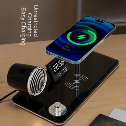 ThreeSpeed Adjustable Desk Lamp Wireless Charging Office MultiFunction