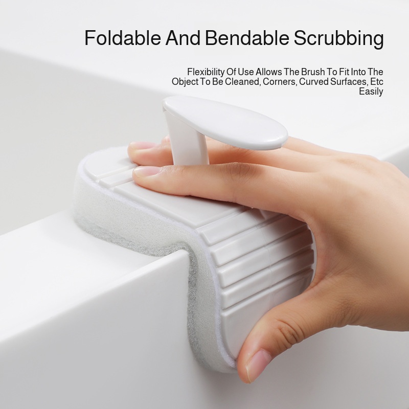 Washable Bathroom brush Tile Brush decontamination Sponge wipe Easy to disassemble and replace Scrub