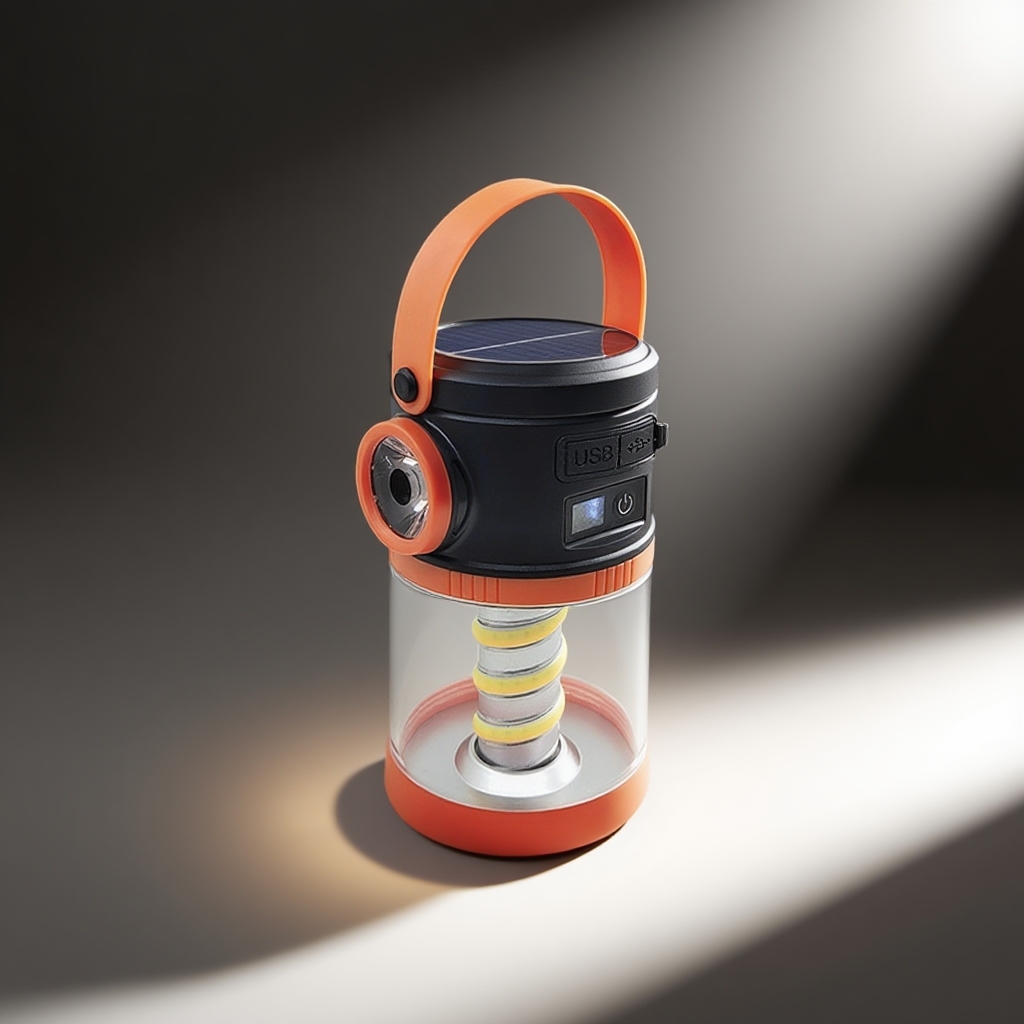 IntelliLight Solarpowered Camping Light with Power Display