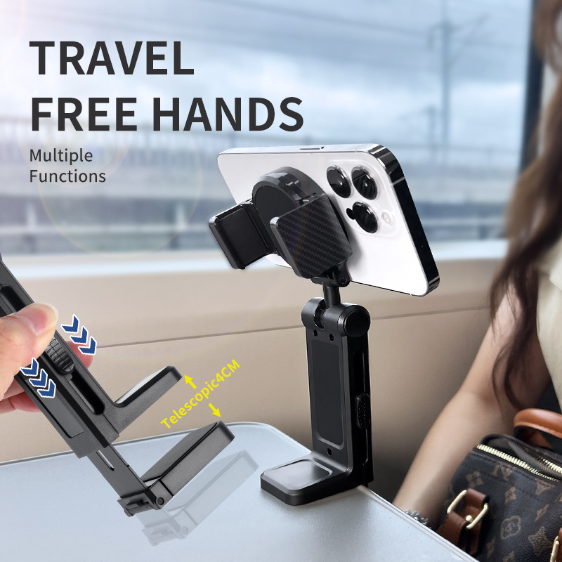 foldable Cell Phone Holder Cell Phone Holder stable and solid 360° rotation Travel Portable Cell Pho