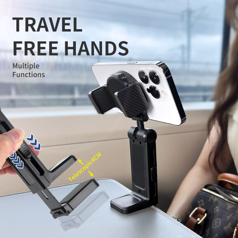 foldable Cell Phone Holder Cell Phone Holder stable and solid 360° rotation Travel Portable Cell Pho