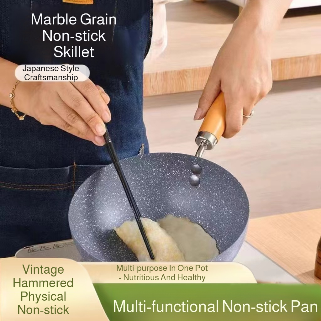 Extra thick wheat stone frying pan omelette pan Japanese kitchenware