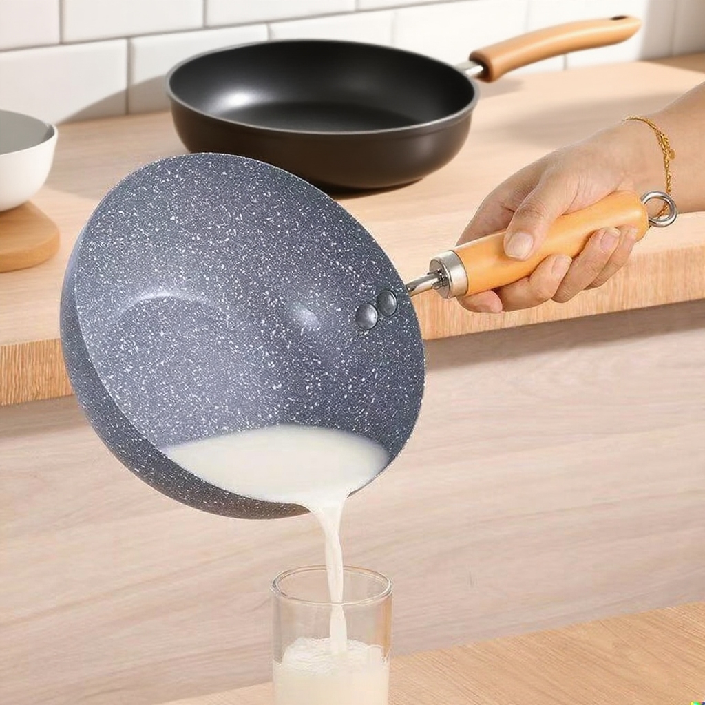 Extra thick wheat stone frying pan omelette pan Japanese kitchenware