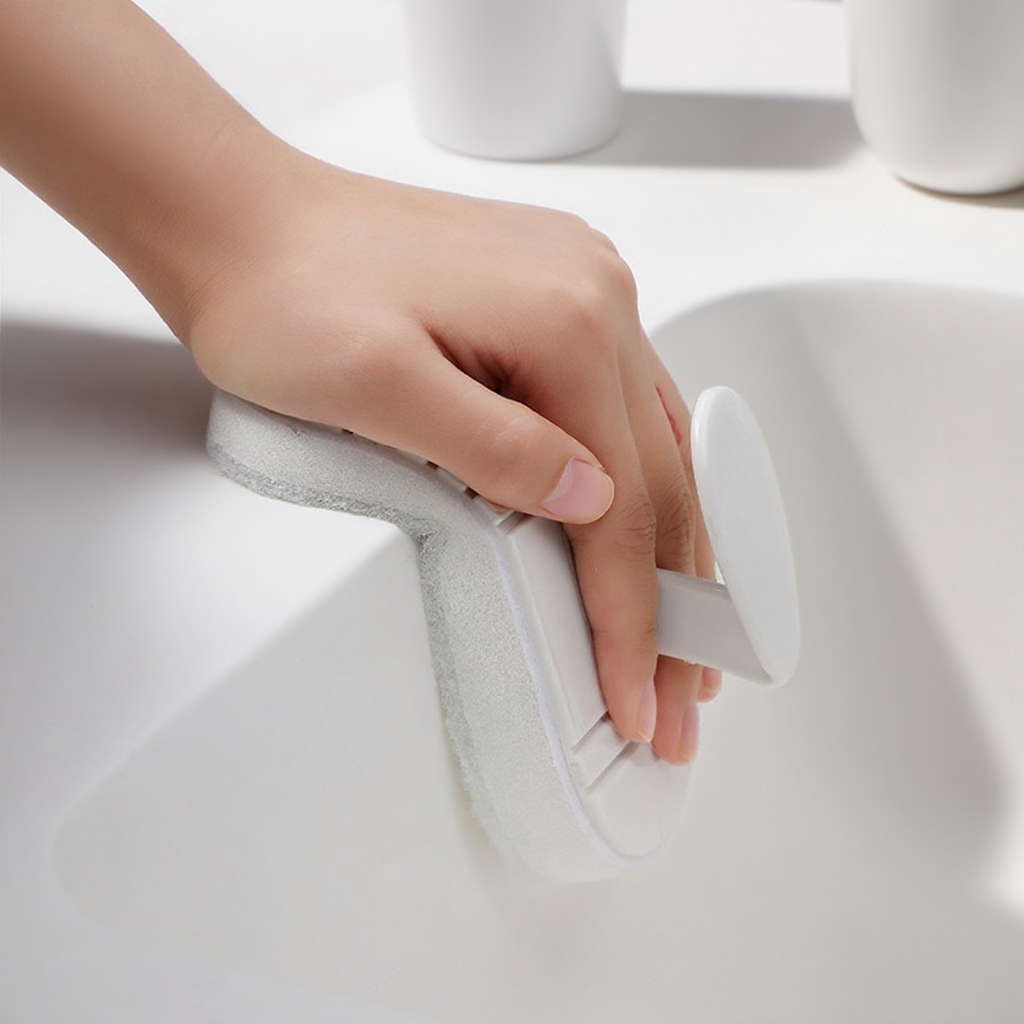 Washable Bathroom brush Tile Brush decontamination Sponge wipe Easy to disassemble and replace Scrub