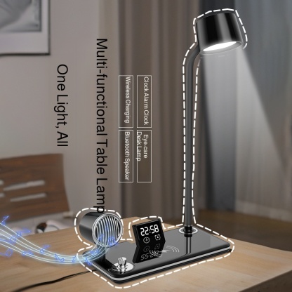 ThreeSpeed Adjustable Desk Lamp Wireless Charging Office MultiFunction