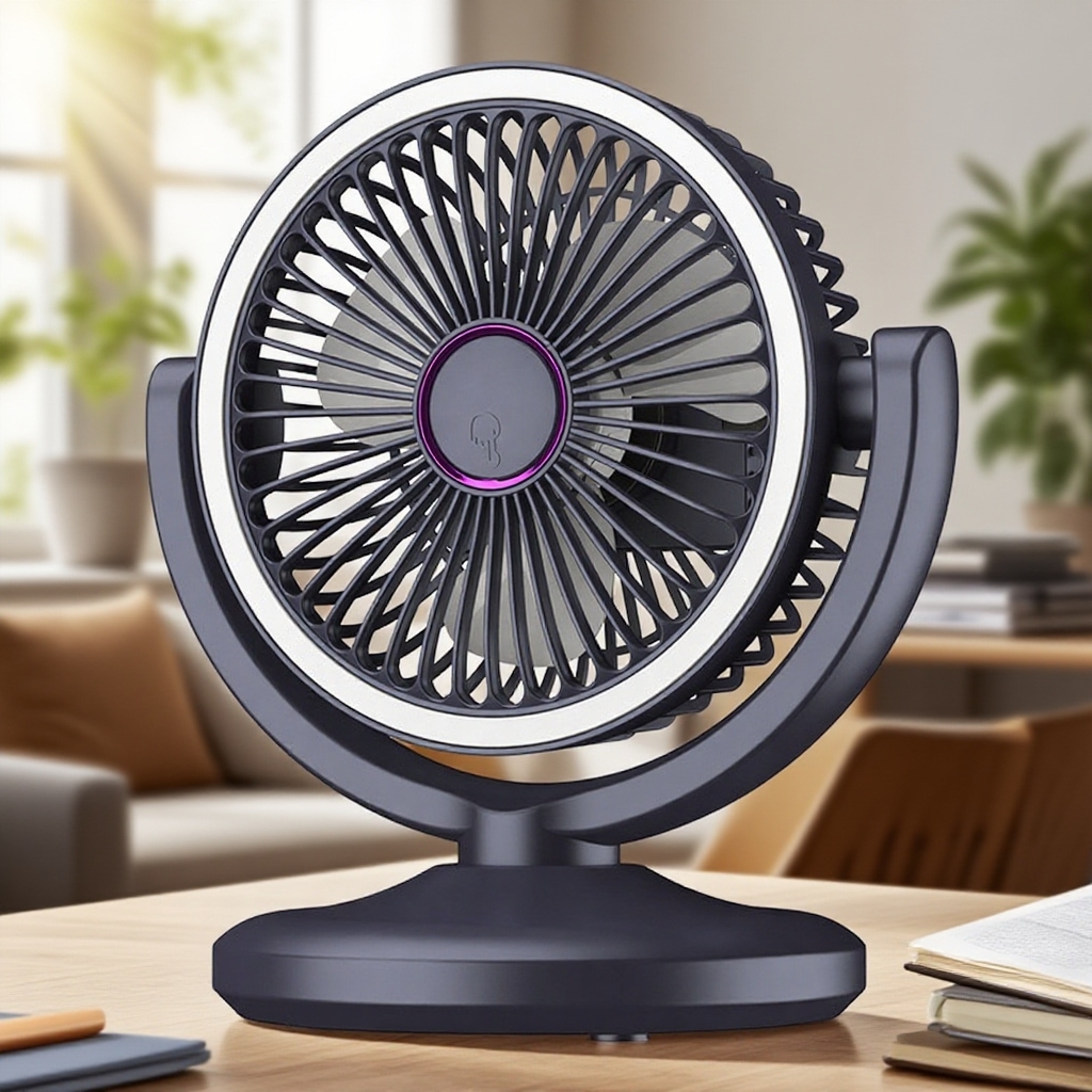 Desktop high wind USB rechargeable fan