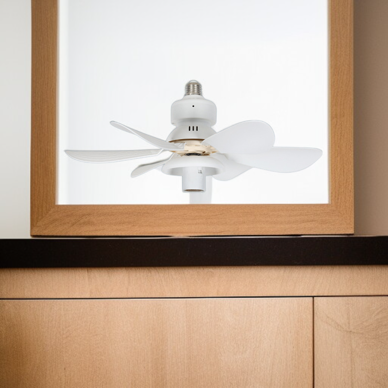 Small Screw Fan Lights Fan Lights Colorful 6Blade Living Room Abs Fan Blade Material