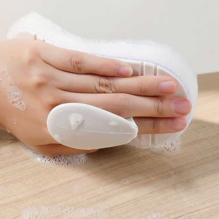 Washable Bathroom brush Tile Brush decontamination Sponge wipe Easy to disassemble and replace Scrub