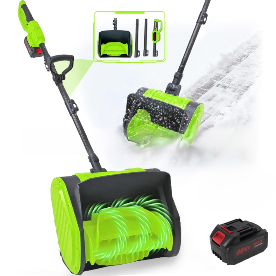 21V składana, przenośna odśnieżarka z akumulatorem litowym, trzyczęściowa, rozkładana