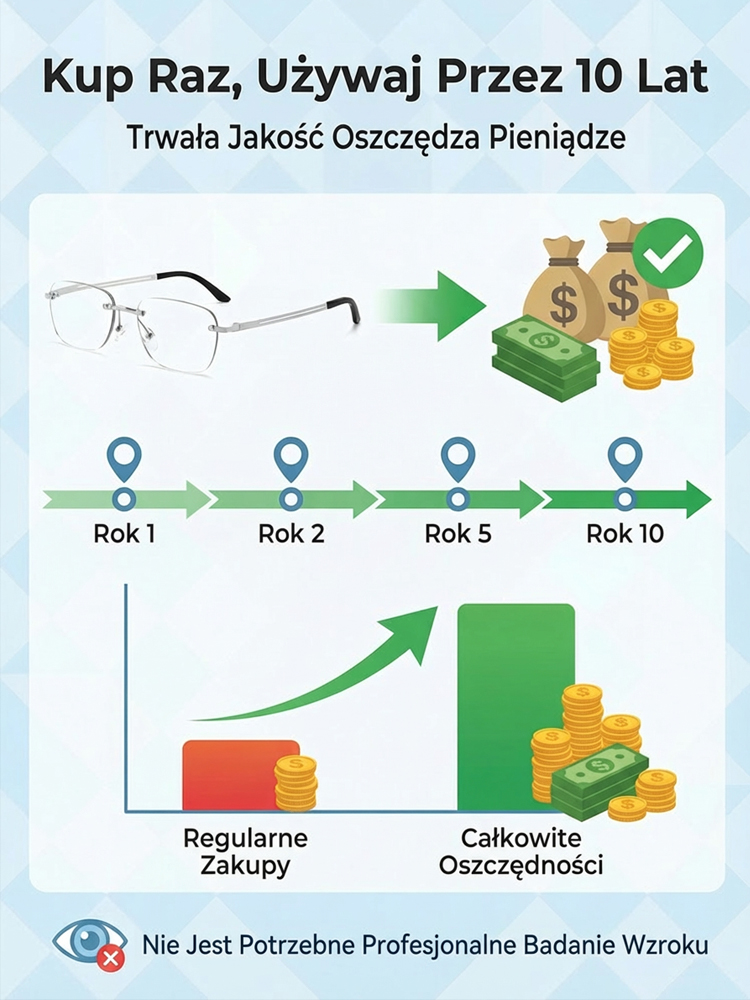 Niemieckie Okulary Samoregulujące z Płynnym Autofokusem👓Szwajcarski TR90 i Powłoka Anty-Para✨Ochrona Niebieskiego Światła🇩🇪 Likwidacja Magazynu Granicznego