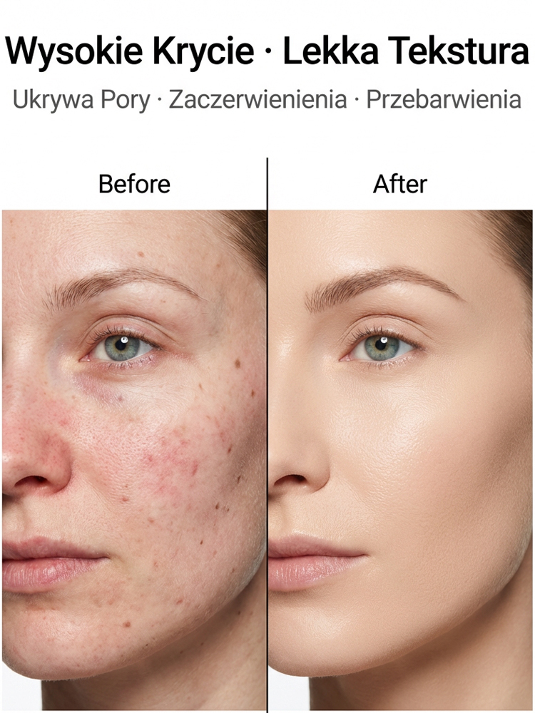 Luksusowy Podkład w Sztyfcie z Czarną Truflą 2w1✨Pełne Krycie i Pielęgnacja - Wbudowany Pędzel🌿