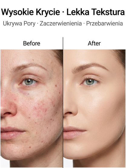 Luksusowy Podkład w Sztyfcie z Czarną Truflą 2w1✨Pełne Krycie i Pielęgnacja - Wbudowany Pędzel🌿