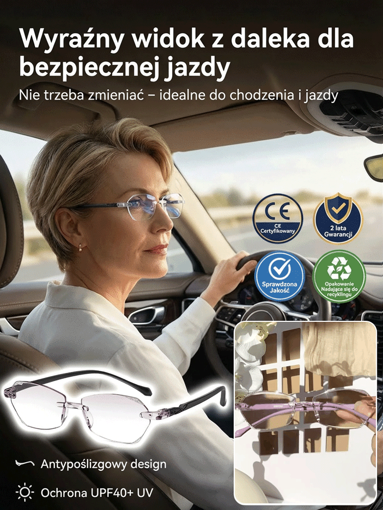 Niemieckie Inteligentne Okulary ProgresywneAutofocus™ | Automatyczna Regulacja Ostrości | Filtr Blue Light | Zestaw 1+1 Gratis 👓🇩🇪