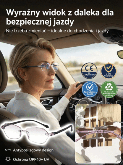 Niemieckie Inteligentne Okulary ProgresywneAutofocus™ | Automatyczna Regulacja Ostrości | Filtr Blue Light | Zestaw 1+1 Gratis 👓🇩🇪