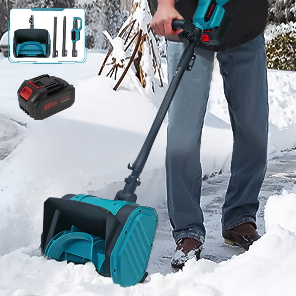 21V składana, przenośna odśnieżarka z akumulatorem litowym, trzyczęściowa, rozkładana