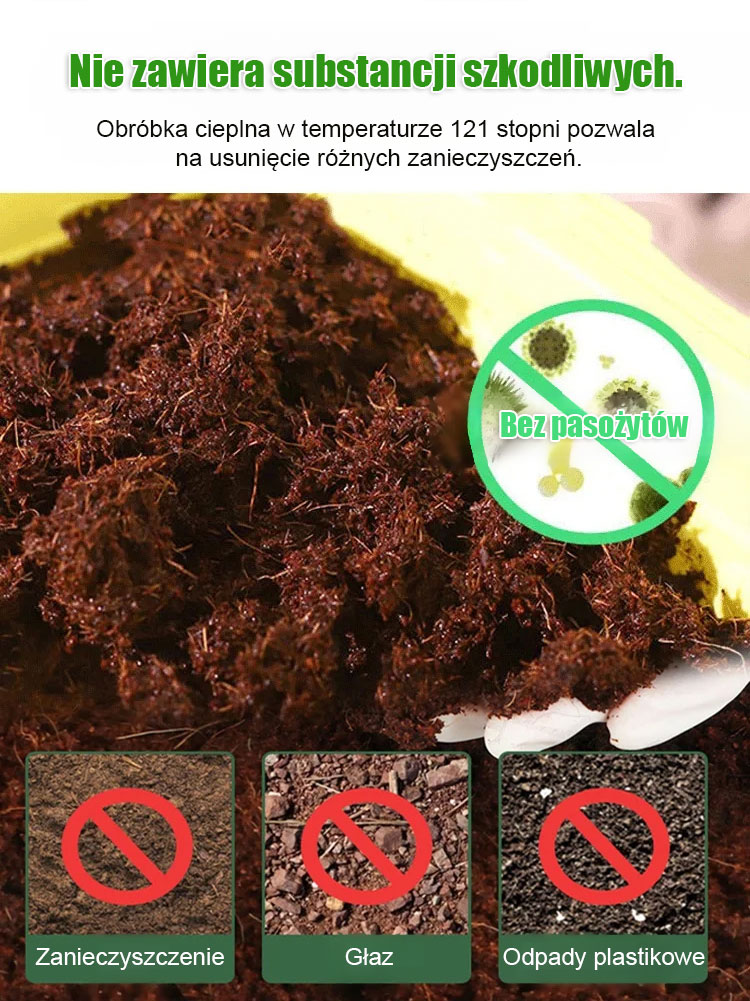  Dziesięcioletnia ziemia odżywcza z włókna kokosowego bez potrzeby nawożenia🌿Zdrowe Korzenie i Obfite Plony