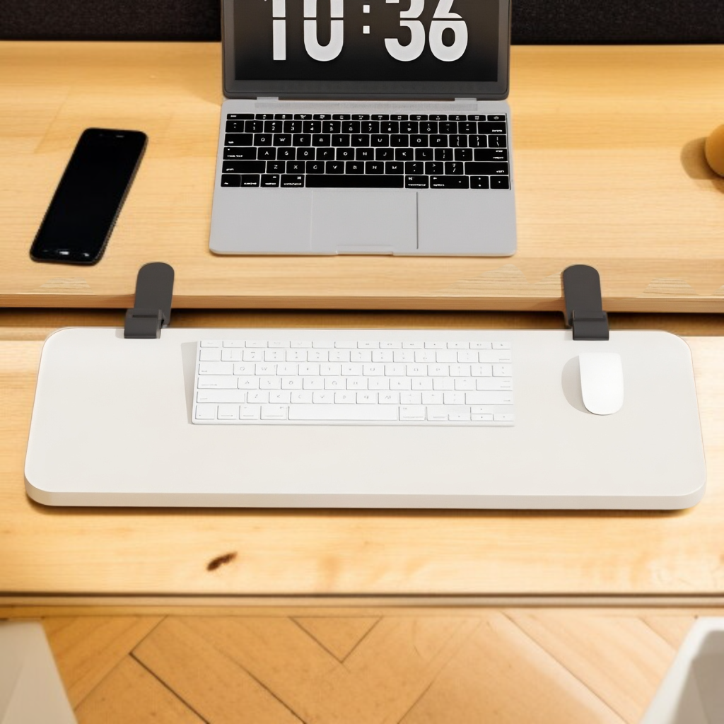 Artefakt rozszerzający do stołu komputerowego, składane wsparcie na rękę
