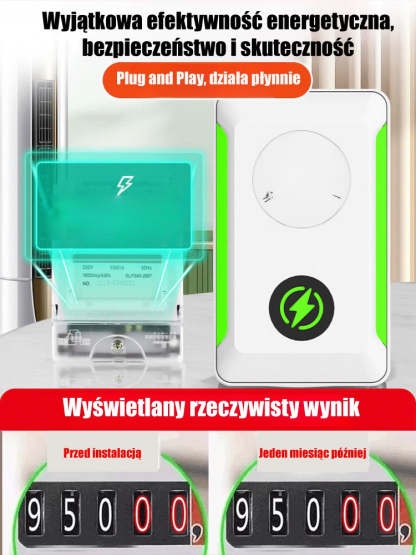 ✨ ZAOSZCZĘDŹ RACHUNEK ZA PRĄD O POŁOWĘ W TYM ROKU! 🏠 Z naszym urządzeniem możesz obniżyć rachunek za prąd nawet o 50%! 💡 ⚠️ UWAGA: Gigant energetyczny