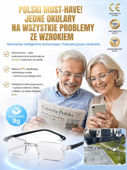 Okulary przeciw prezbiopii przeciw niebieskiemu światłu