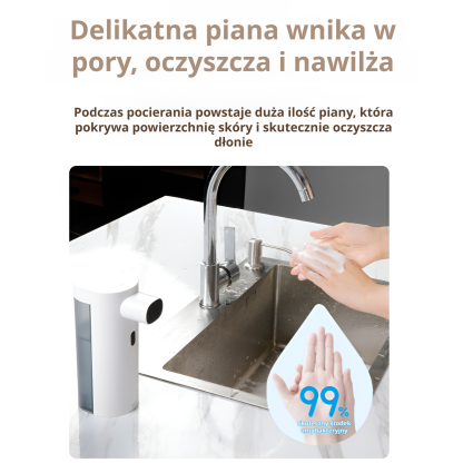  Automatyczny dozownik mydła w piance z czujnikiem ruchu