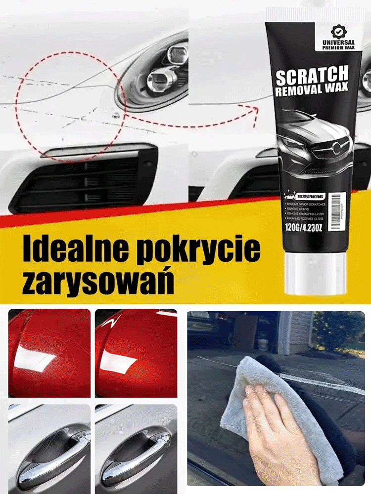 [Technologia Nano-Fusion] ✨ Zestaw do naprawy rys na samochodzie — Całkowicie usuń rysy! Bezpieczny, nietoksyczny i bezzapachowy środek naprawczy!