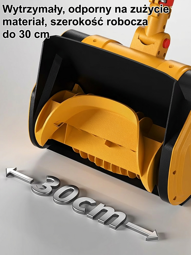 21V składana, przenośna odśnieżarka z akumulatorem litowym, trzyczęściowa, rozkładana