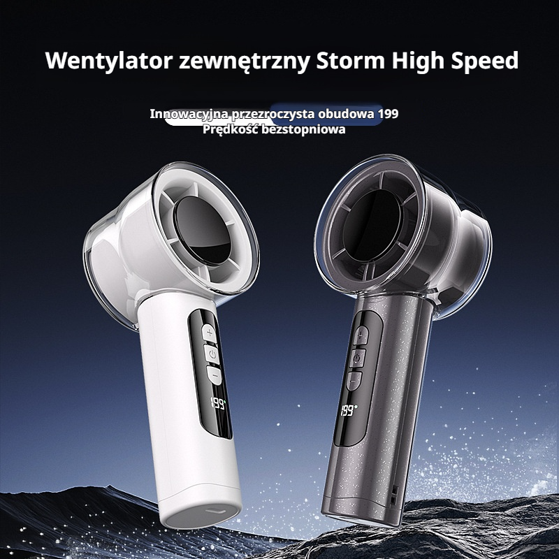 Wentylator ręczny o dużej prędkości – mini wentylator do akademika