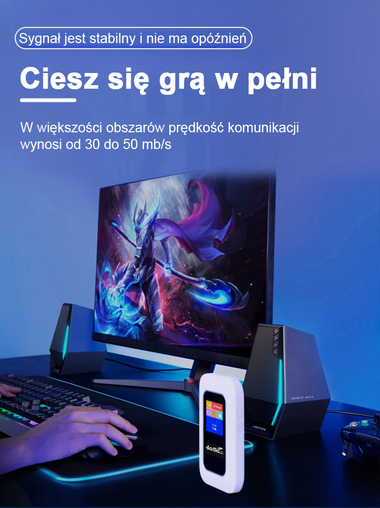 【Dożywotnie aktualizacje wliczone w cenę 】Przenośne Wi-Fi-Ciesz się zawsze i wszędzie-Dostępna w całej