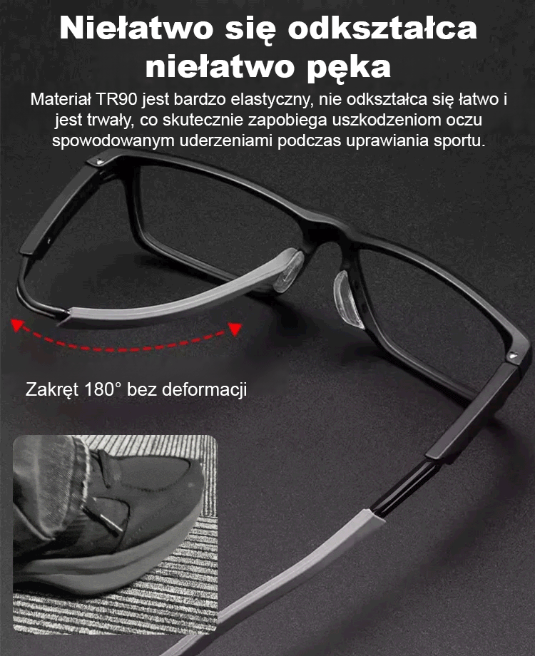 Japońskie Inteligentne Okulary Progresywne |Autofokus 0.01s | Fotochrom | Niezniszczalne TR90 👓🇯🇵