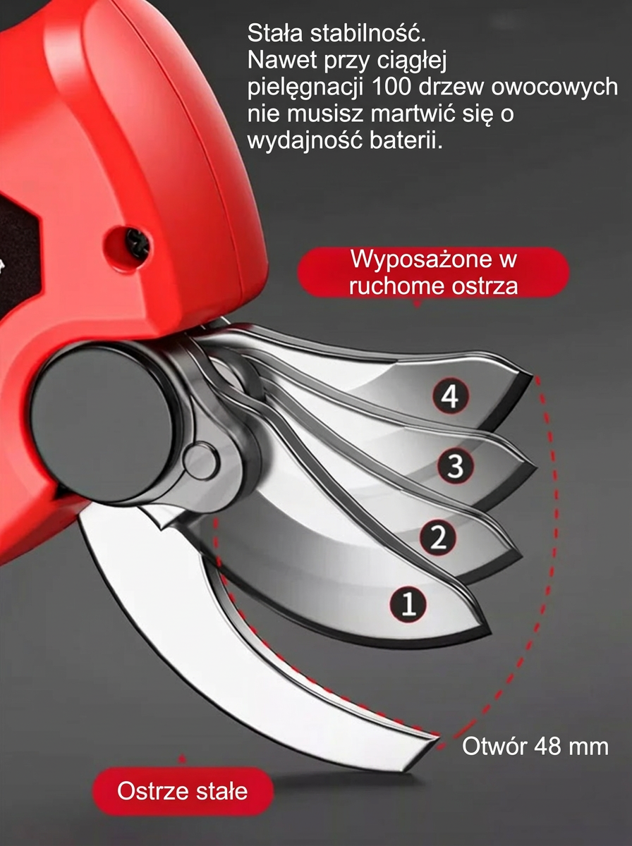 【Ostre i trwałe】Szybkie elektryczne nożyce do grubych gałęzi JL z akumulatorem litowym